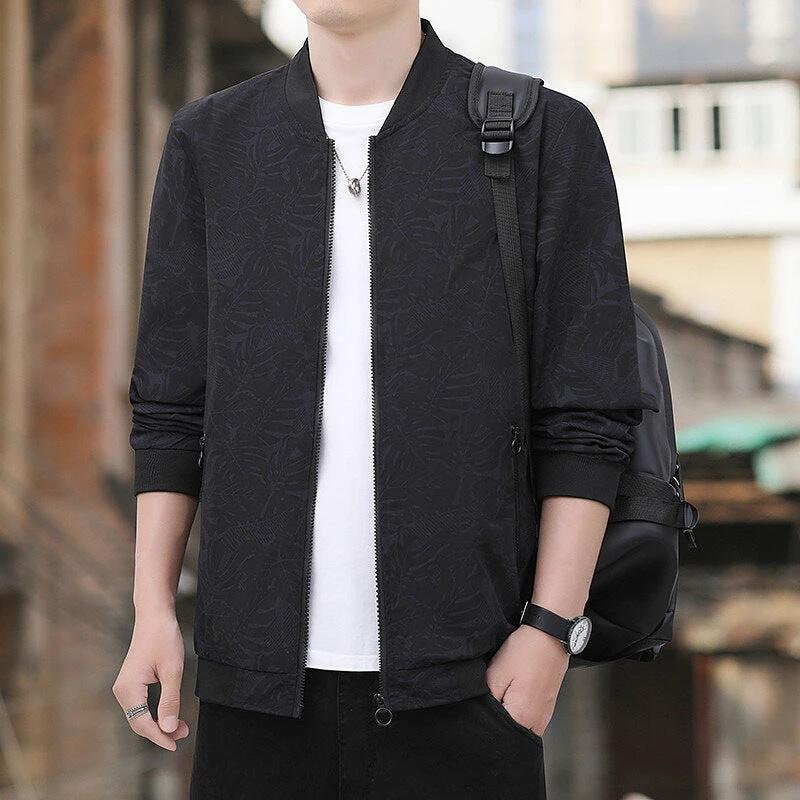 Men's Simple Zipper Quality Fabric Jacket by GJG Denim