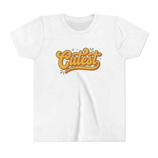 Cutest Youth Tee — Retro Script Kids T‑Shirt by Printify