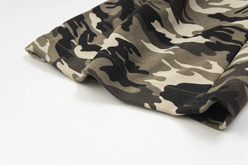 jogger sweatpants Loose Camouflage Pants Women by GJG Denim
