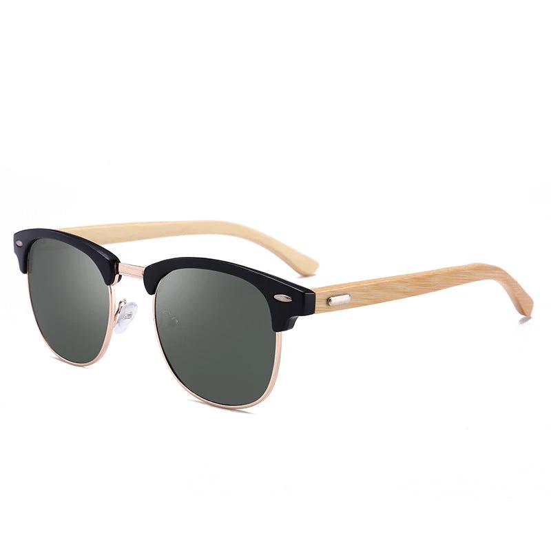 Men's Bamboo Colorful Sunglasses by GJG Denim