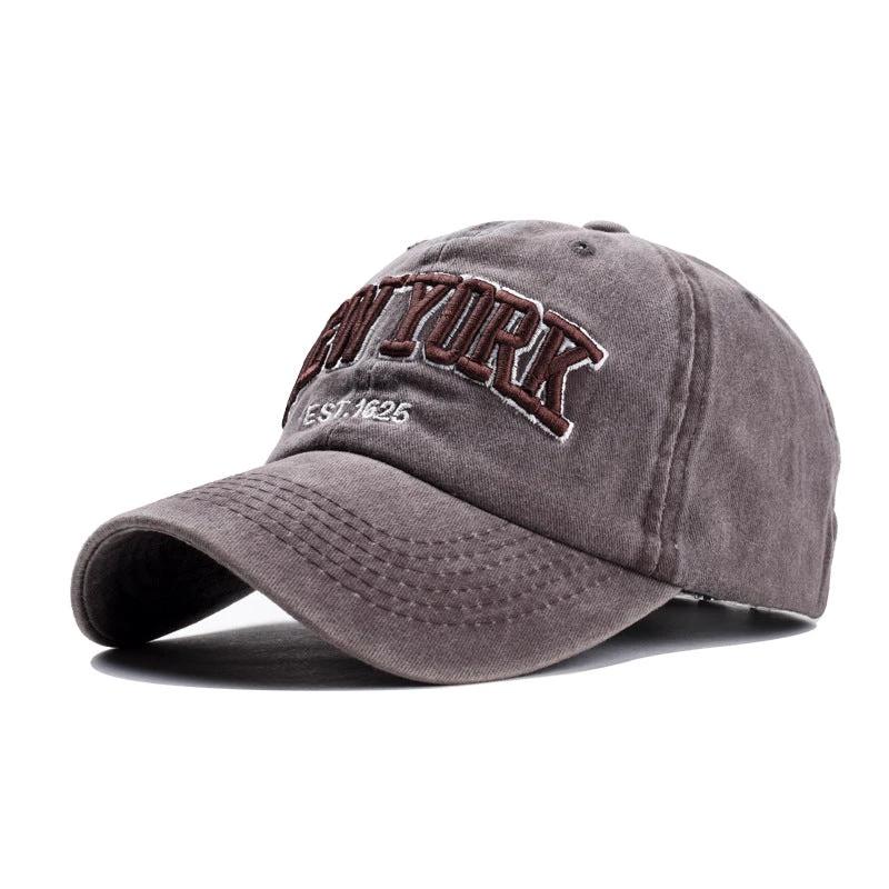 Washed Cotton Three-dimensional Baseball cap For Men by GJG Denim