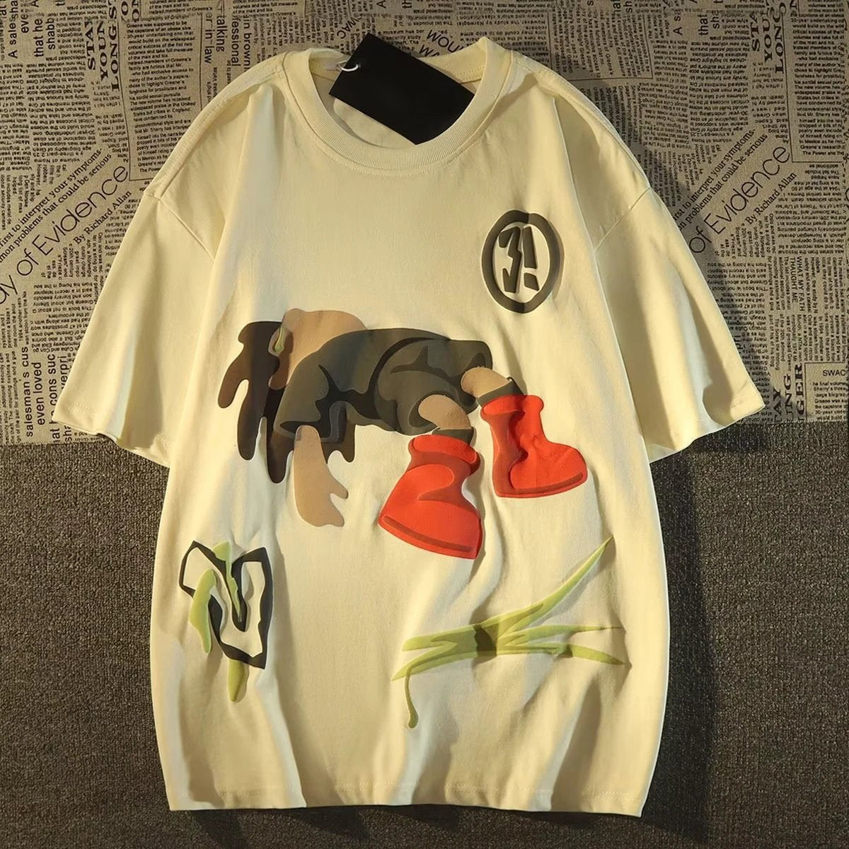 Cartoon Printed T-shirt For Men by GJG Denim