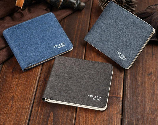 Men's Short Denim Fabric Wallet by GJG Denim