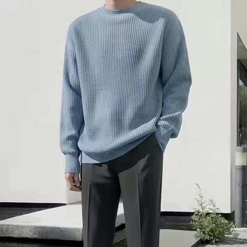 Loose Casual Retro Trendy Underwear Crew Neck Sweater by GJG Denim