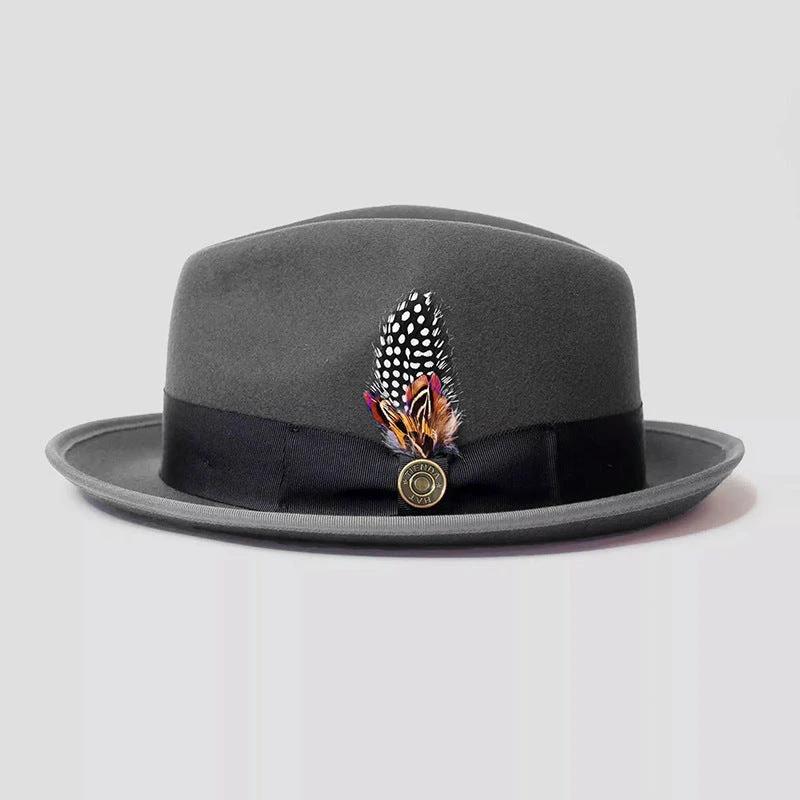 Fashion Bowknot Ribbon Sheep Felt Men's Hat by GJG Denim