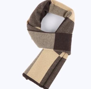 Men's Wool Plaid Scarf by GJG Denim