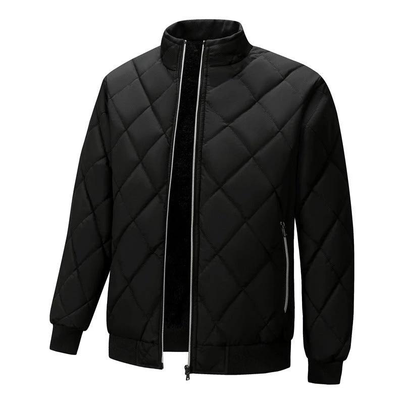 Men's Stand Collar Trendy Warm-keeping Cotton-padded Jacket by GJG Denim