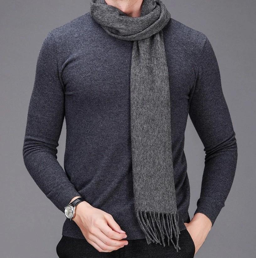 Men's Solid Color Scarf by GJG Denim