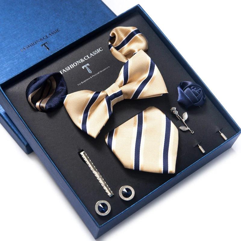 Men's 8-piece Tie Set by GJG Denim