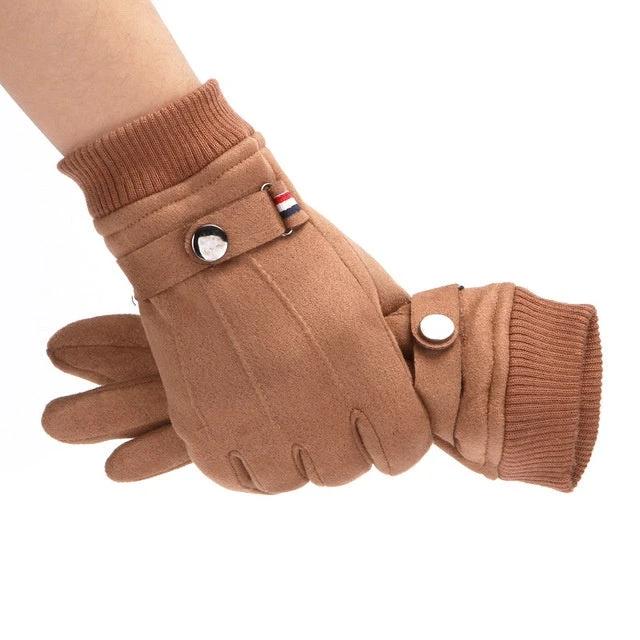 Suede Winter Men's Gloves by GJG Denim