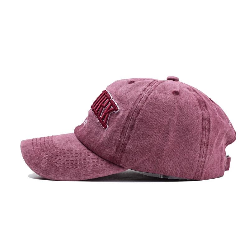 Washed Cotton Three-dimensional Baseball cap For Men by GJG Denim