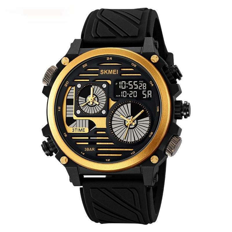 Men's Outdoor Exploration Multi-Function Waterproof Silicone Paracord Watch by GJG Denim