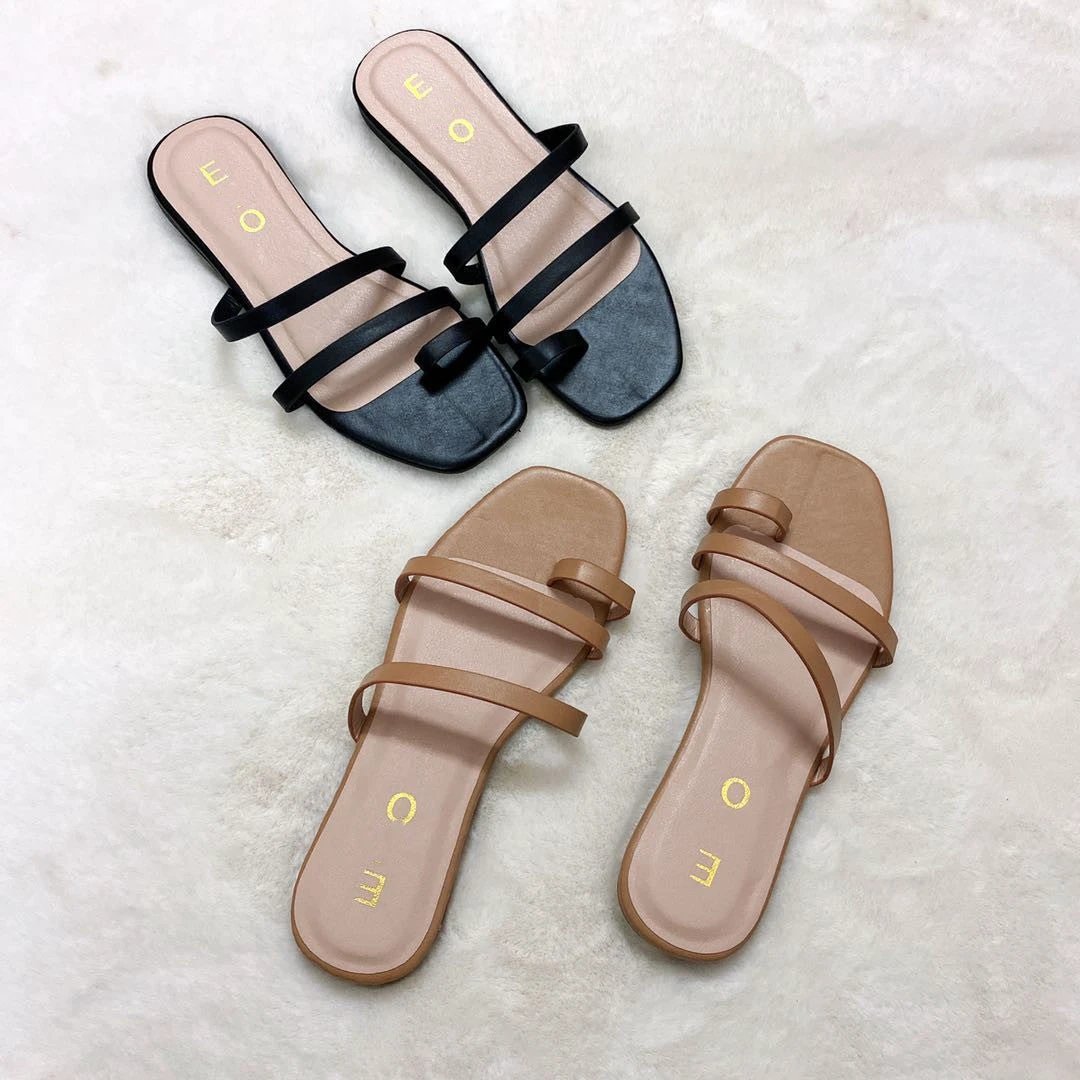 Women's flat slippers by GJG Denim