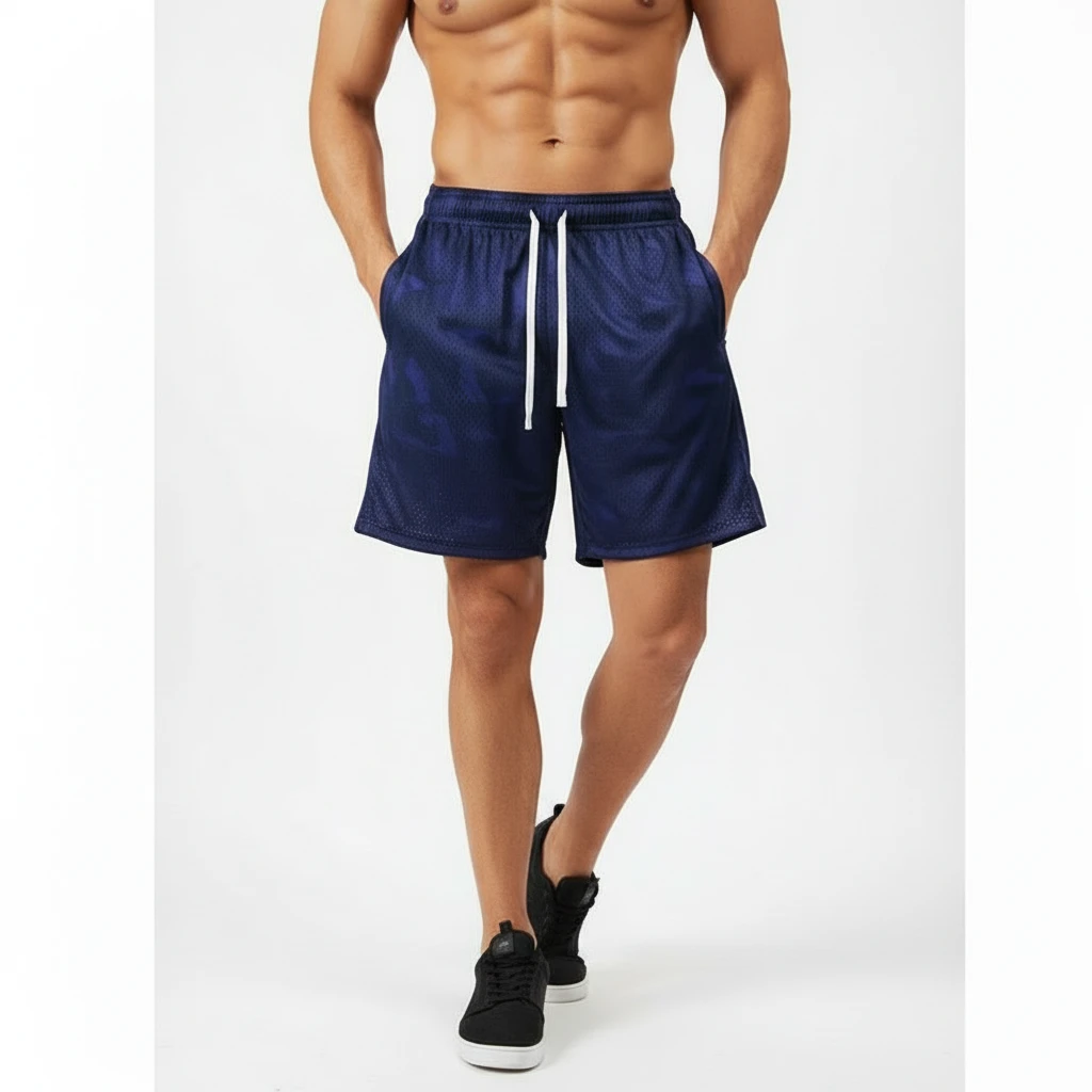 Casual Breathable Fitness Muscle Sports Shorts by GJG Denim