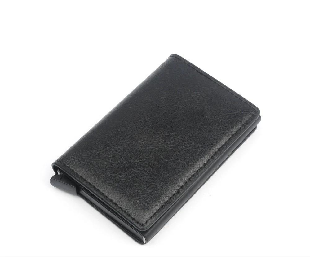Automatic Pop-up Leather Card Holder For Men by GJG Denim