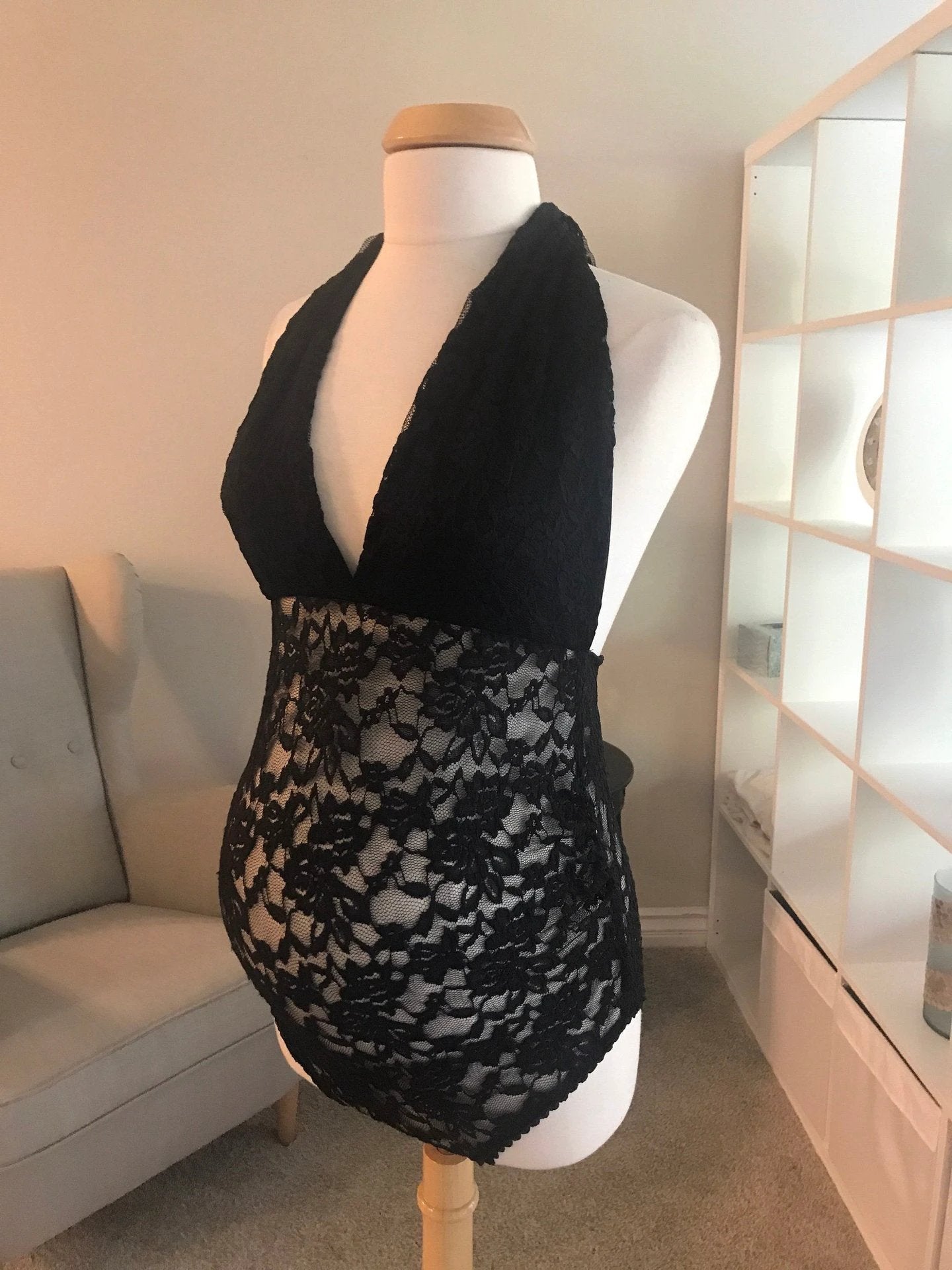 Lace shaping bodysuit by GJG Denim
