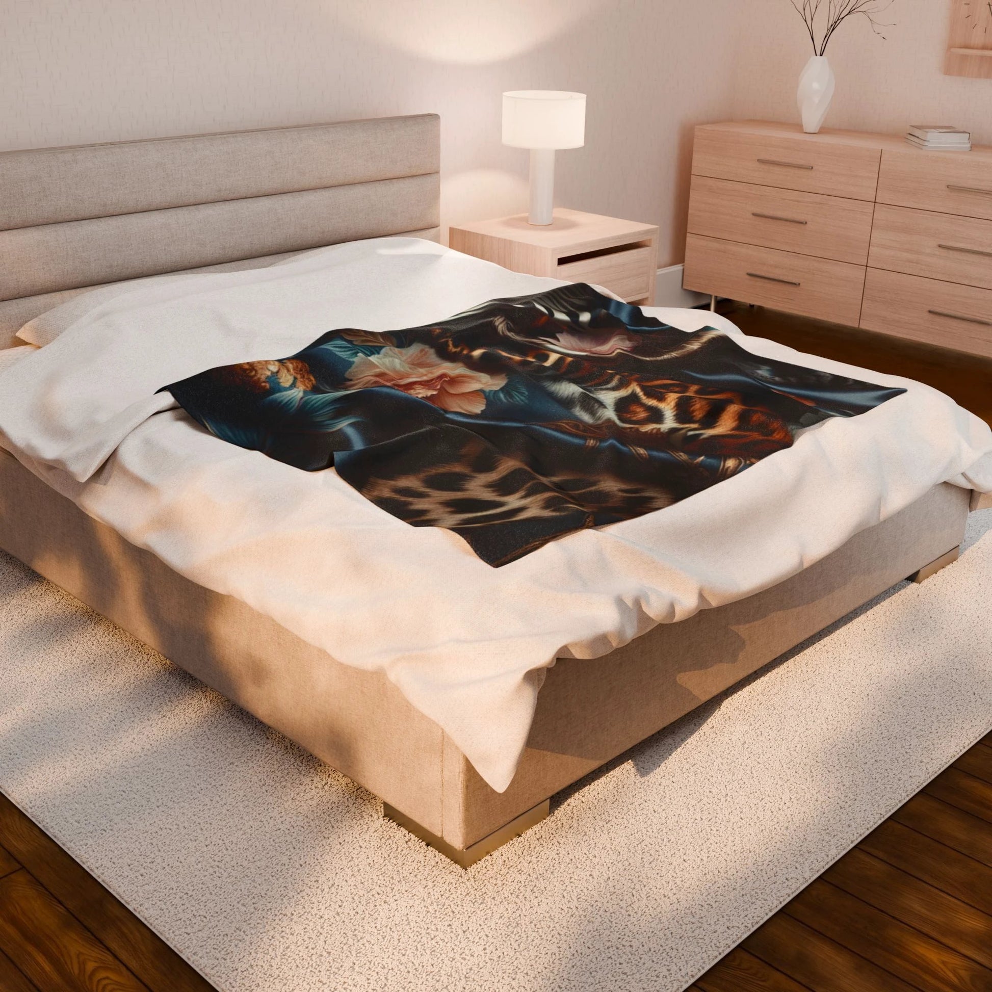 Cozy Velveteen Plush Blanket - Soft Decorative Throw for Home, Perfect for Cozy Nights, Gifts, Home Decor, Relaxation by Printify