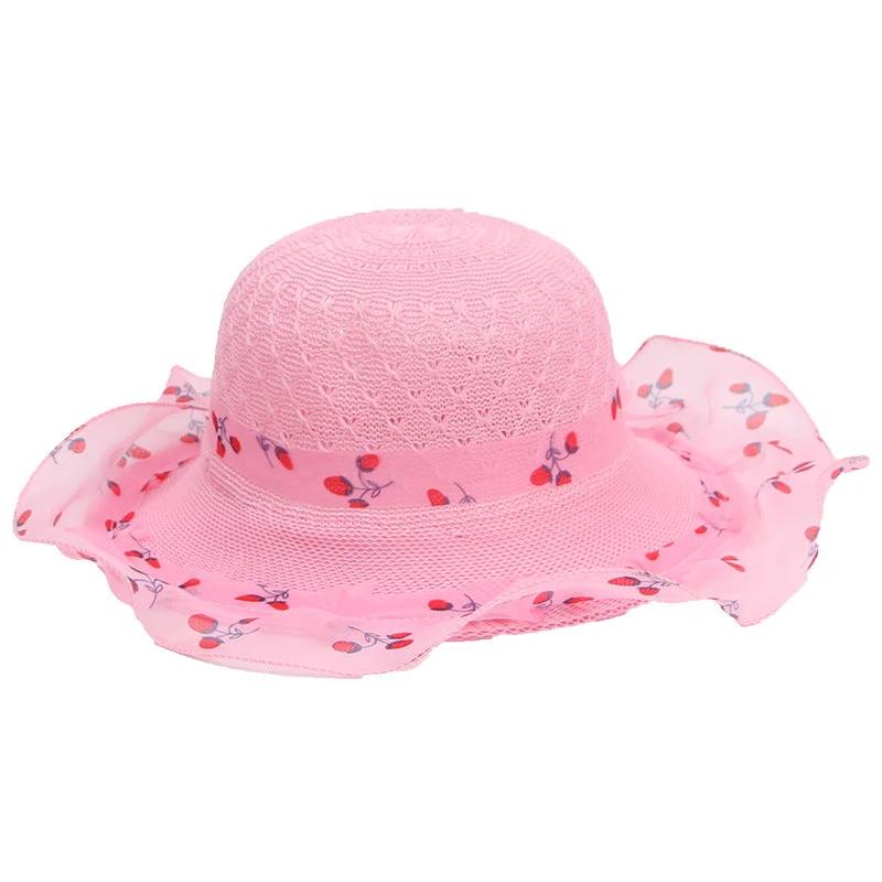 Princess straw hat kids sun hat by GJG Denim