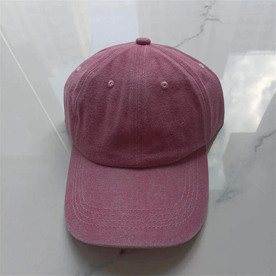 Retro Washed Baseball Cap For Men by GJG Denim