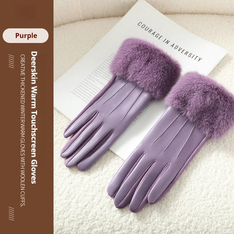 Warm Soft Personalized Gloves For Women by GJG Denim