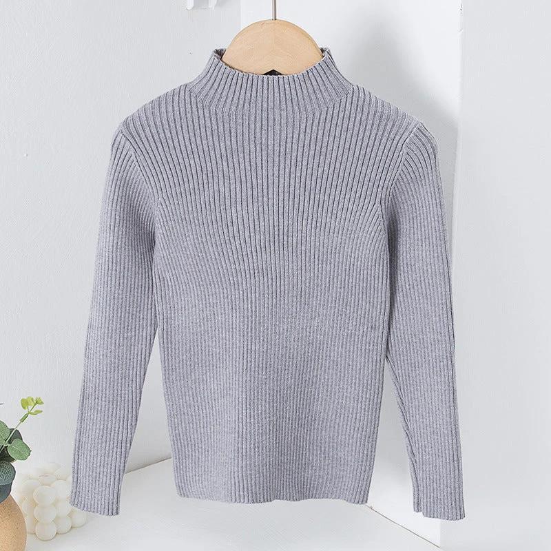 Children's Mock Neck Sweater Knitwear Top by GJG Denim