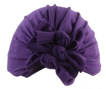 Pleated bowknot baby hat by GJG Denim
