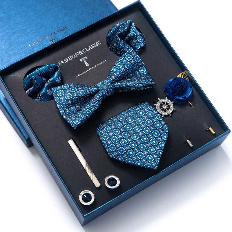 Men's 8-piece Tie Set by GJG Denim