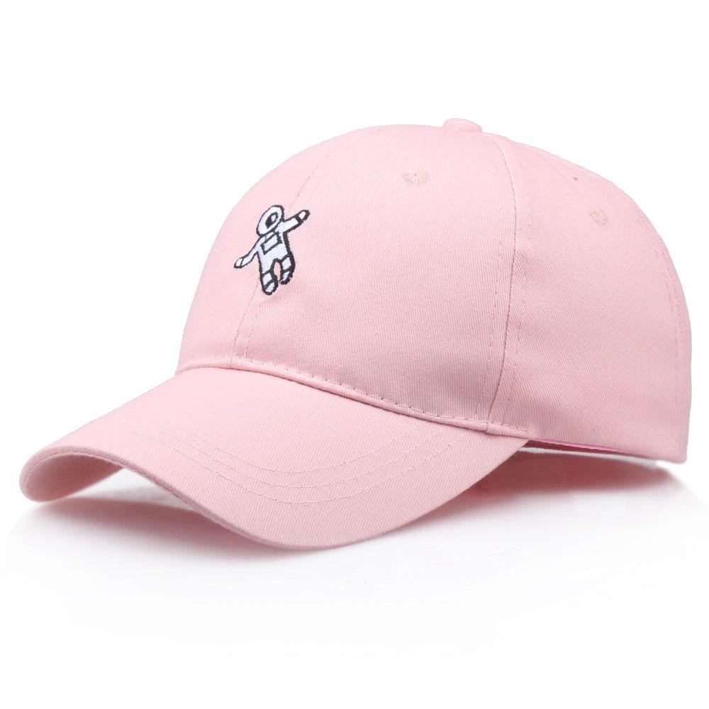 Solid Color Embroidered Astronaut Baseball Cap For Men by GJG Denim