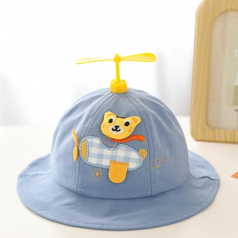 Spring Children Cute Bamboo Dragonfly Fisherman Hat by GJG Denim