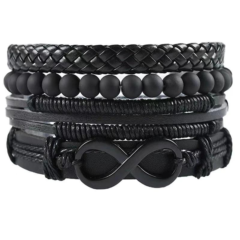 Men's Multi-layer Bracelet Set Vintage-style by GJG Denim
