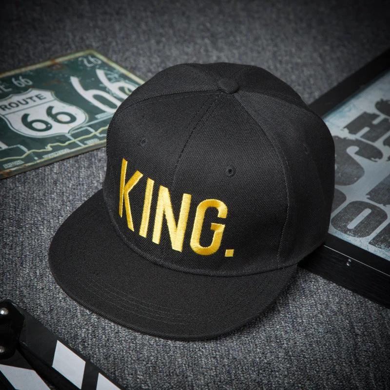 Embroidered "King" Baseball Cap For Men by GJG Denim