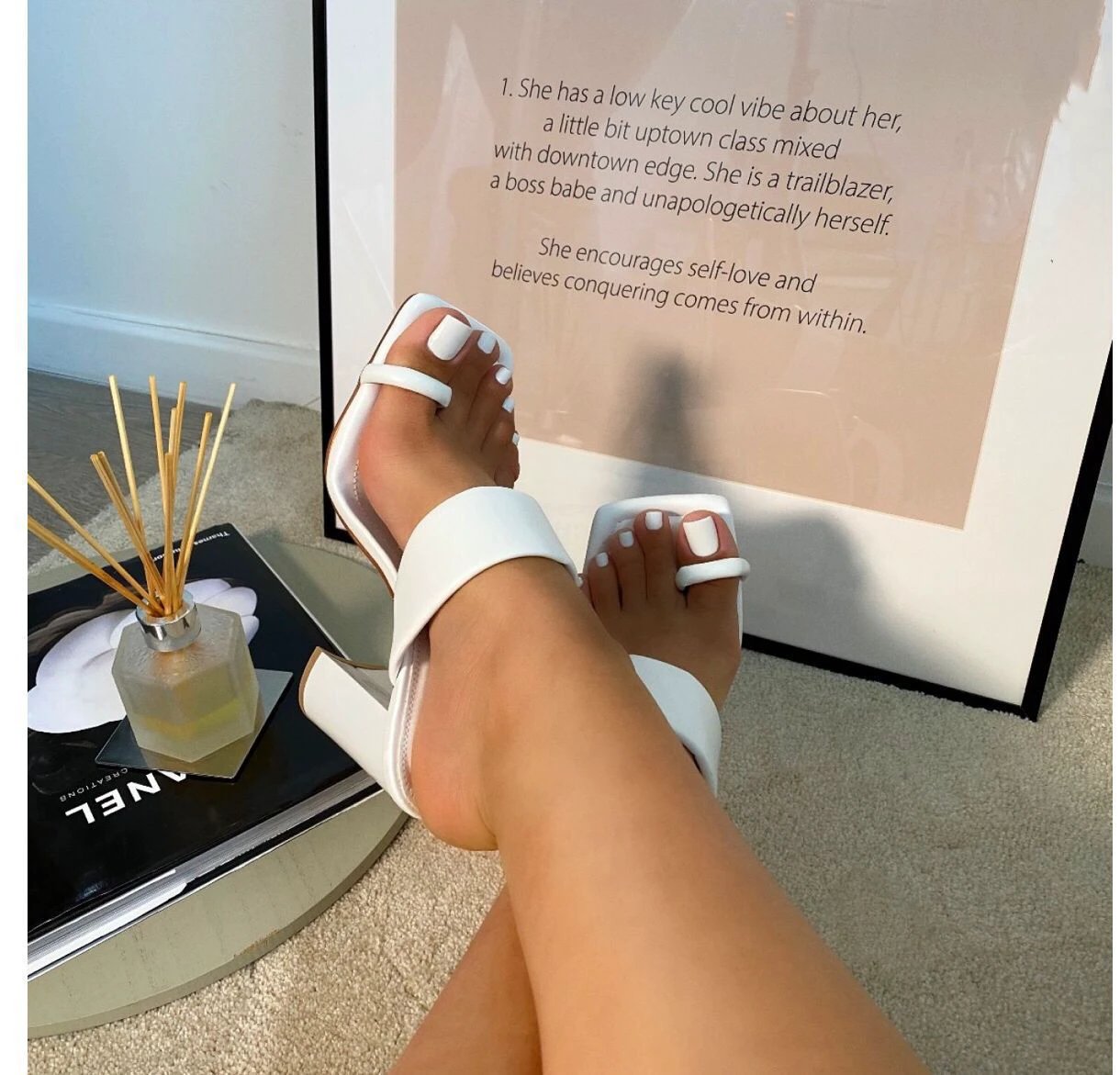 Simple slip-on sandals by GJG Denim
