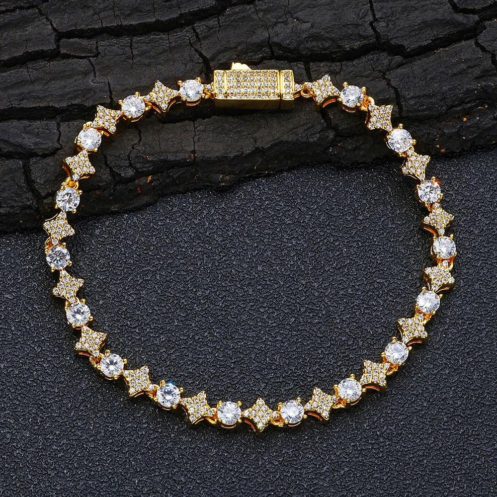 Men's Star Zircon Bracelet by GJG Denim