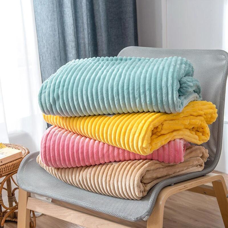 Flannel Solid Blanket by GJG Denim