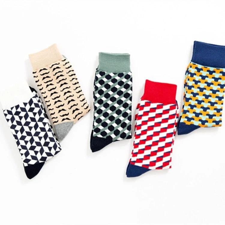 Men's Casual Cotton Socks by GJG Denim