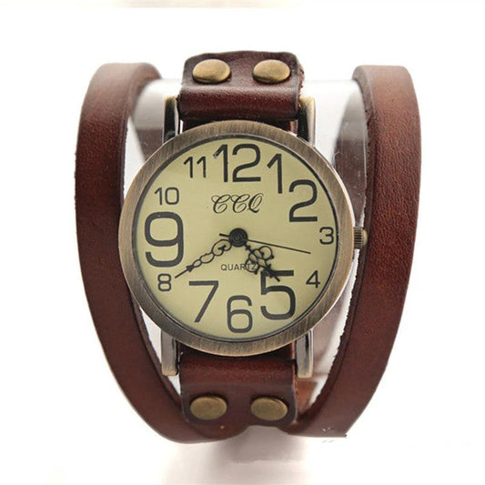 Retro Three-circle Casual Watch For Men by GJG Denim