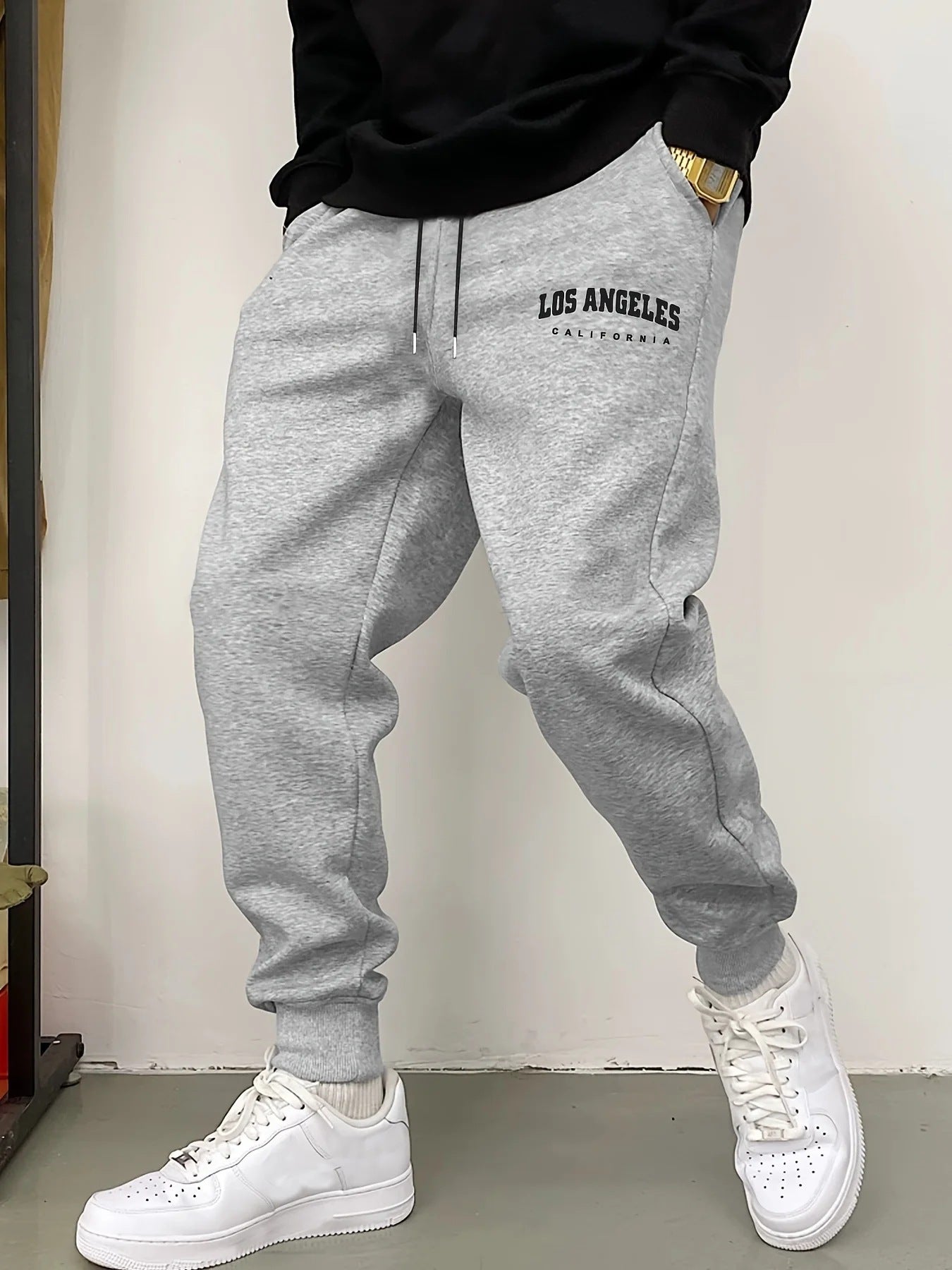 Men's Casual Sport Fleece Sweatpants by GJG Denim