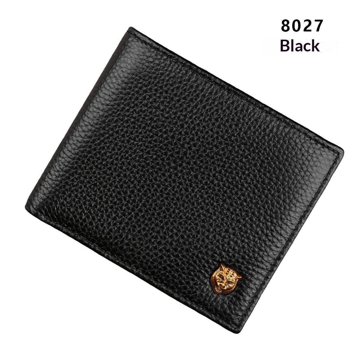Men's Anti-Scanning RFID High-Capacity Credit Card Holder Made From First-Layer Cowhide Leather by GJG Denim