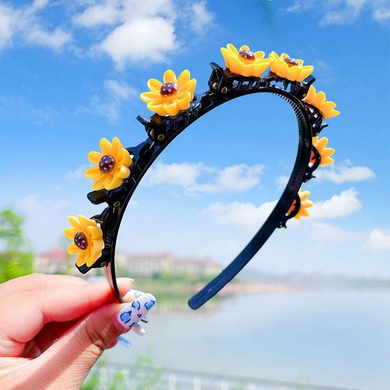 Girls' Clip Hair Accessories Crushed Hair Headband by GJG Denim
