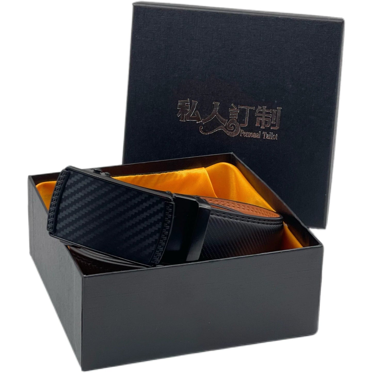 Men's Leather Belt Versatile Cowhide Automatic Buckle by GJG Denim