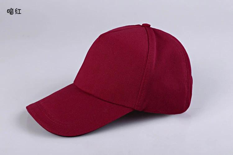 Cotton Custom Color Blank Baseball Cap For Men by GJG Denim