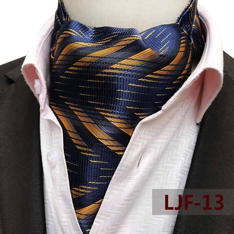 Men's Jacquard Polyester Scarf by GJG Denim