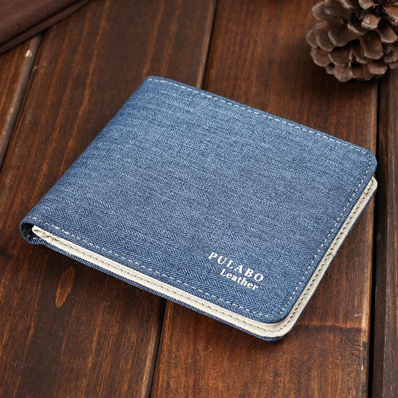 Men's Short Denim Fabric Wallet by GJG Denim