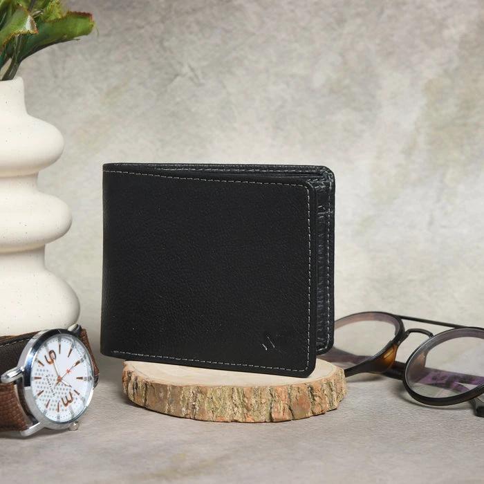 Classic Black Leather Wallet by Classy Leather Bags