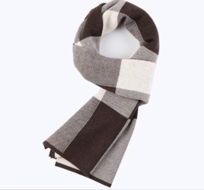 Men's Wool Plaid Scarf by GJG Denim