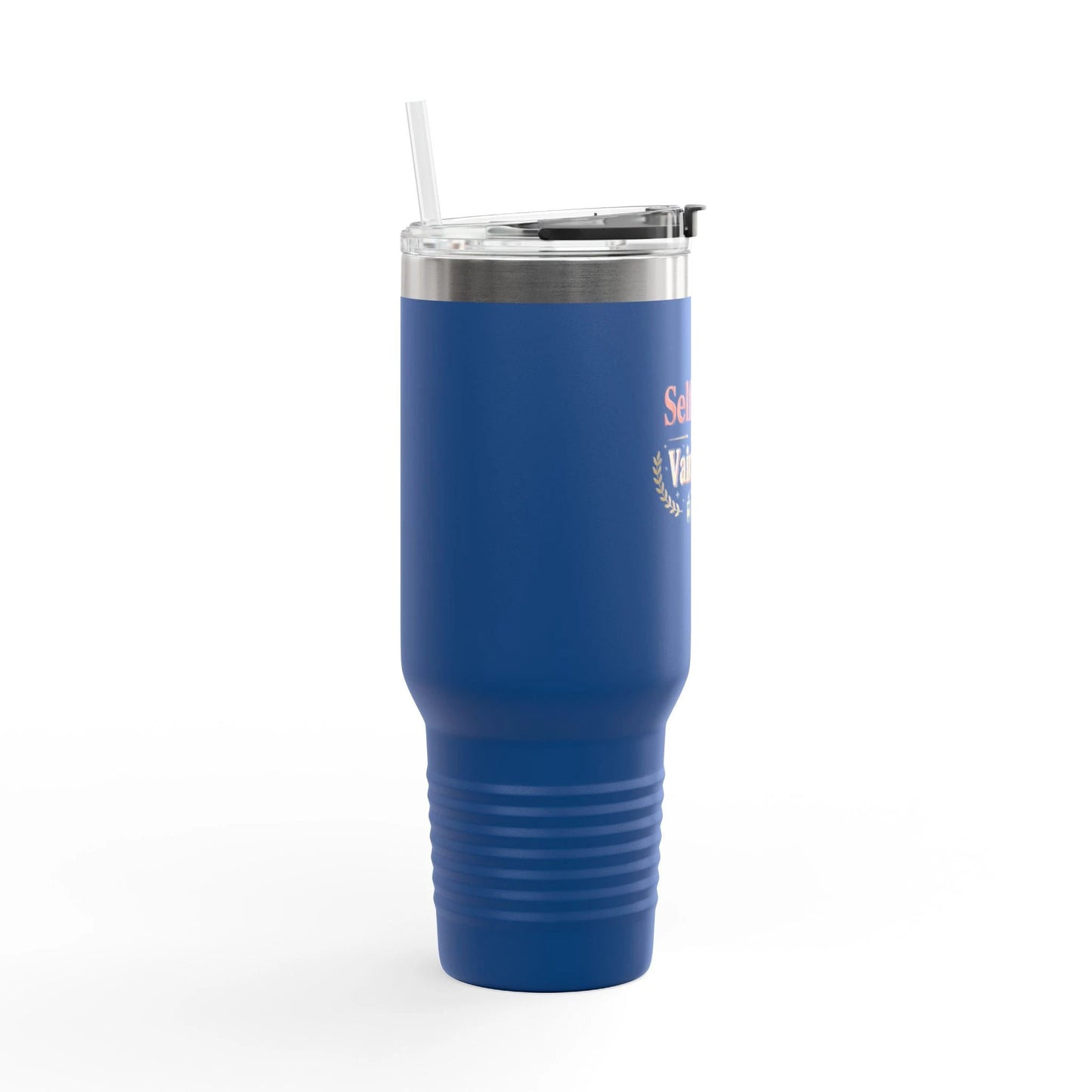 40oz Insulated Travel Mug - "Self-Care is my Vain-Game" Comfort Coffee Tumbler by Printify