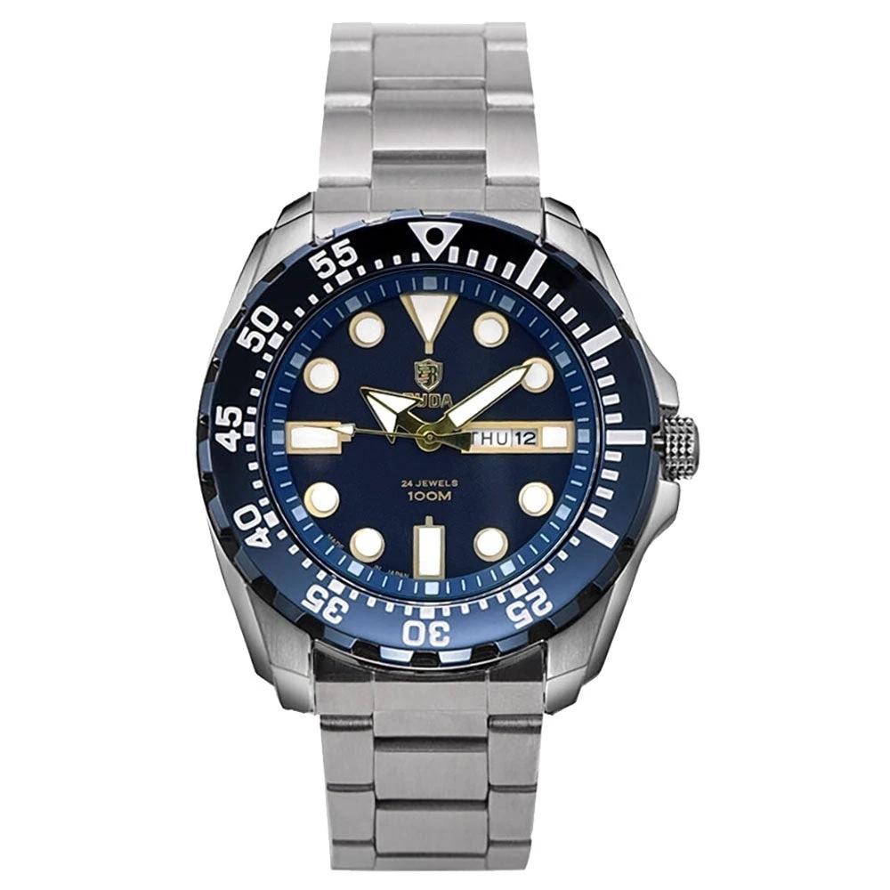 Men's Waterproof Luminous Quartz Movement Business Watch by GJG Denim