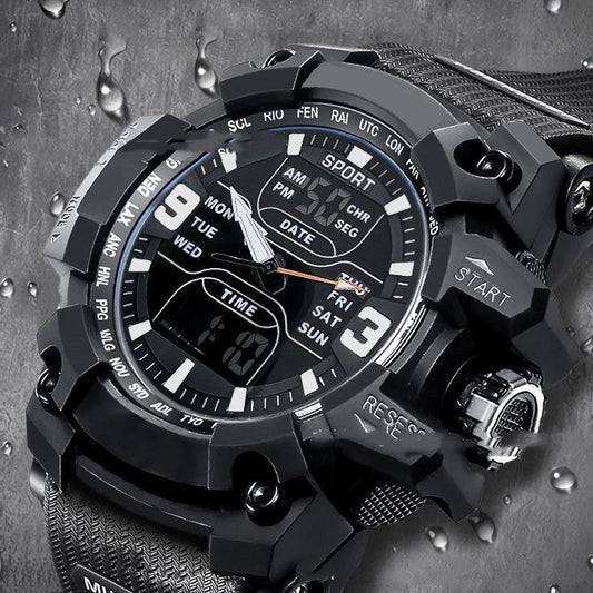 Stylish Technology Sports Luminous Men's Electronic Watch by GJG Denim