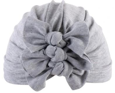 Pleated bowknot baby hat by GJG Denim