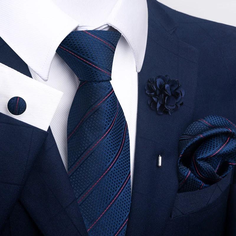 Men's Tie and Pocket Square Combo by GJG Denim
